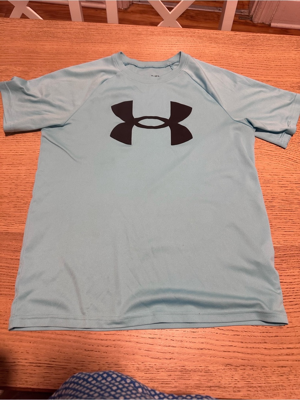 Under Armour Men’s Aqua Performance Tee with Black Logo